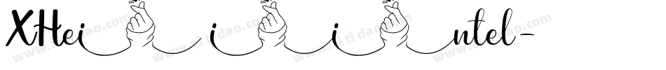 XHei iintel字体转换